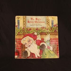 VTG 1988 The Night Before Christmas by Moore, Illustrated by Loomis, Paperback